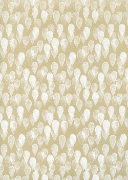 Gouttes blanches fond lin (50x70)