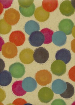 Les cercles multicolores fond beige (68,5x98)