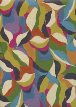 Les feuilles multicolores fond beige (68,5x98)